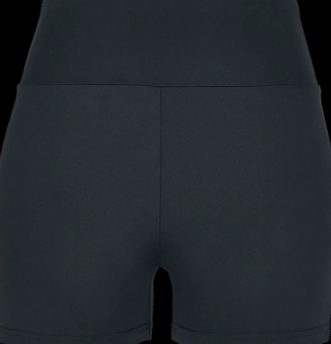 Ladies High Waist Short Cycle Hot Pants Hot Pants Black By^Urban Classics Flash Sale
