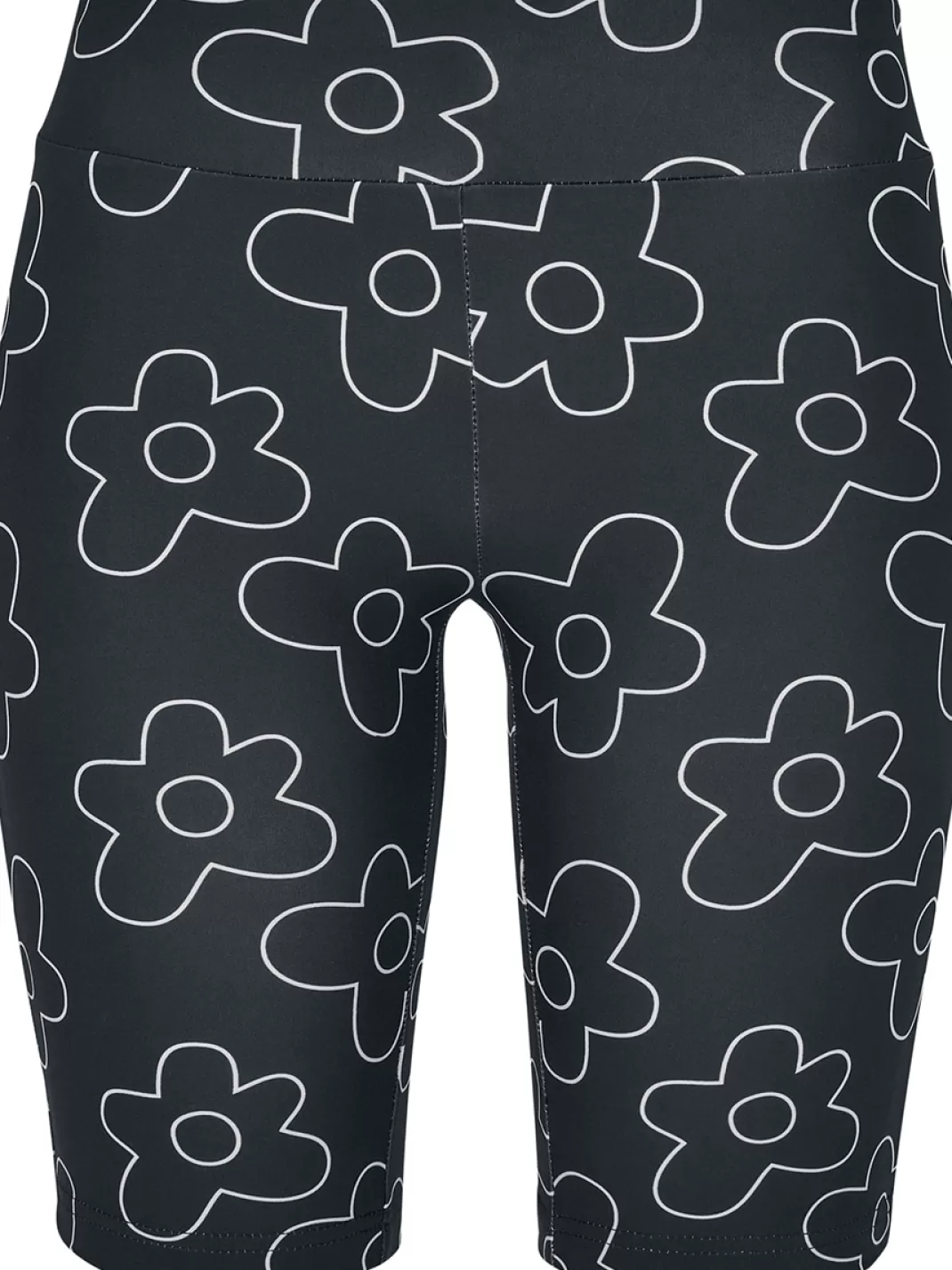 Ladies' High-Waisted Aop Tech Cycling Shorts Shorts Black By^Urban Classics Clearance