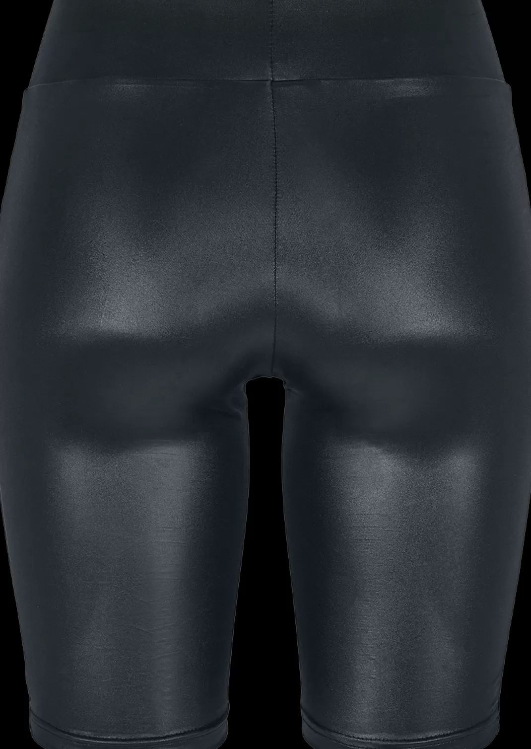 Ladies Imitation-Leather Cycle Shorts Shorts Black By^Urban Classics Shop