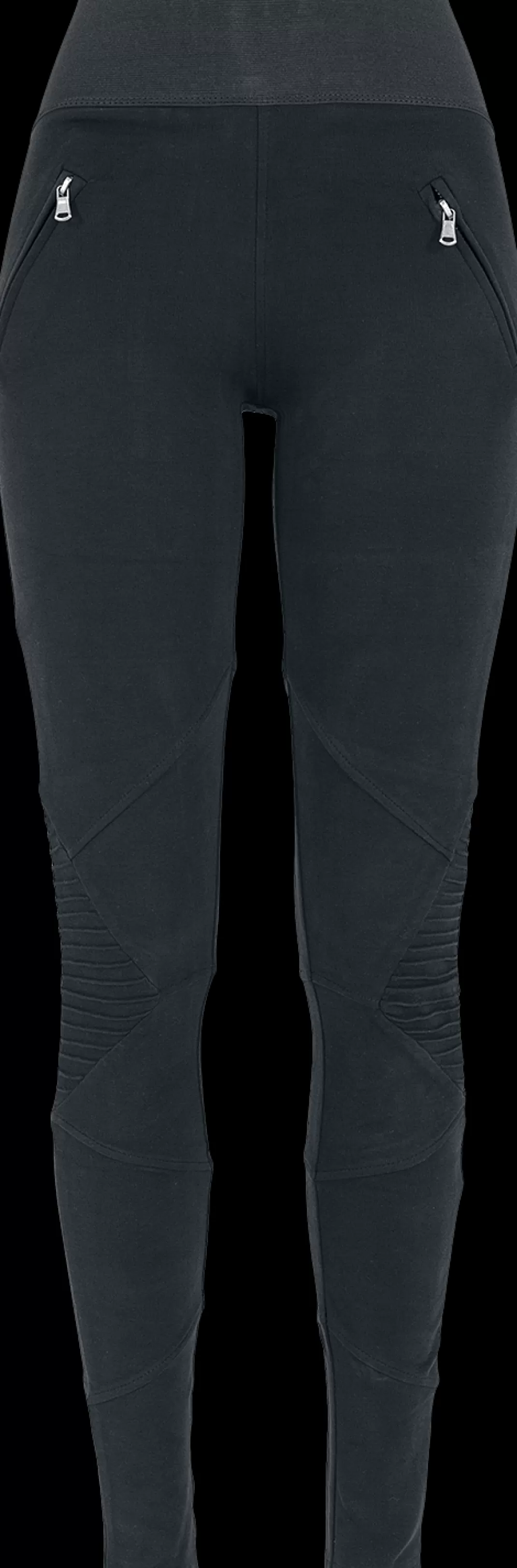 Ladies Interlock High Waist Leggings Leggings Black By^Urban Classics Hot