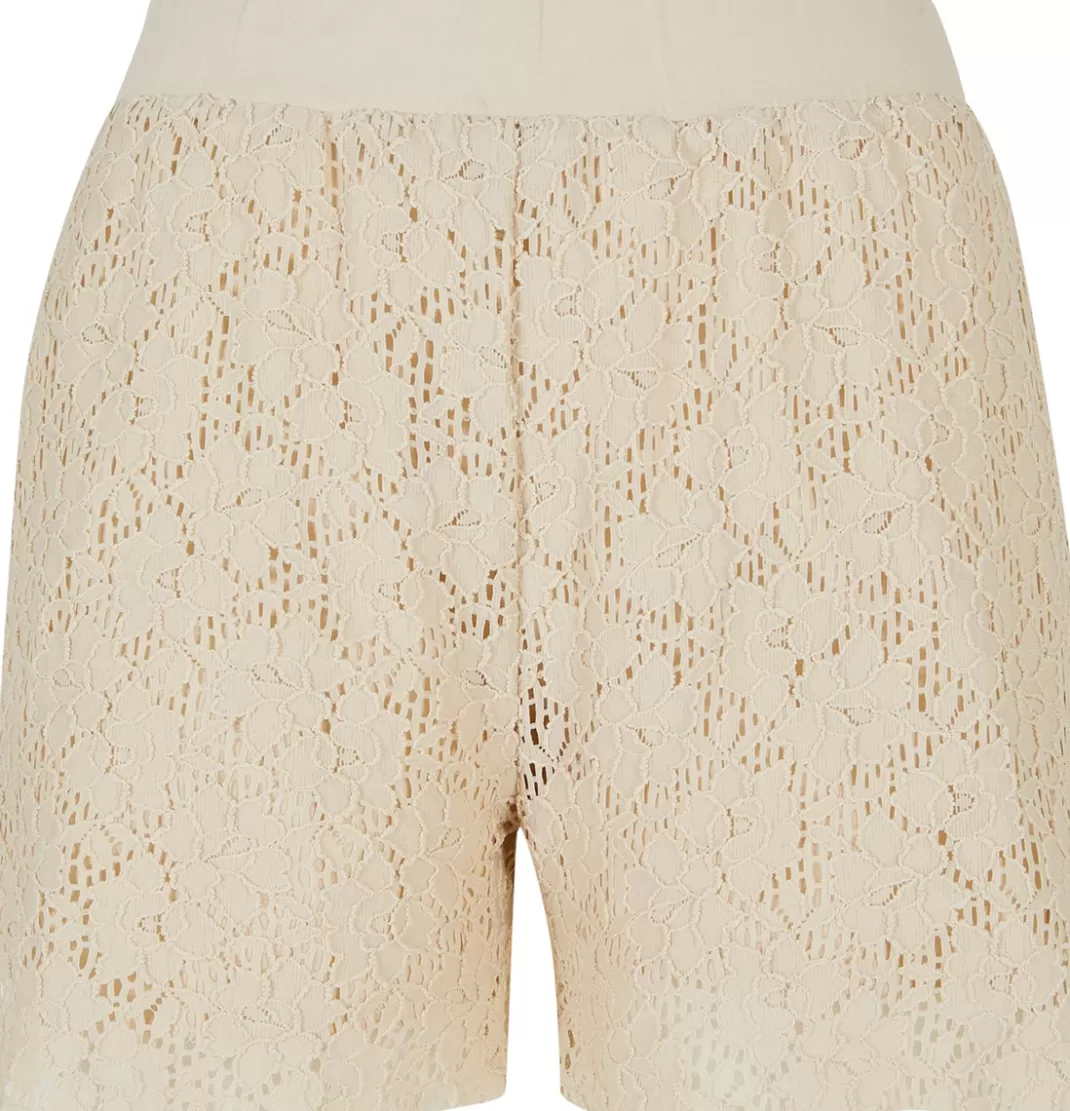 Ladies' Lace Shorts Shorts Beige By^Urban Classics Outlet