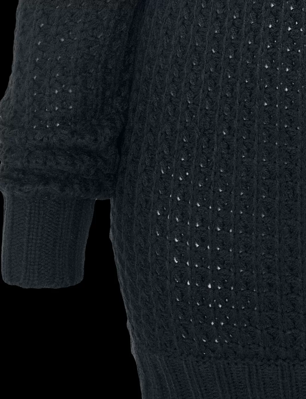 Ladies Long Wideneck Sweater Knit Jumper Black By^Urban Classics Outlet