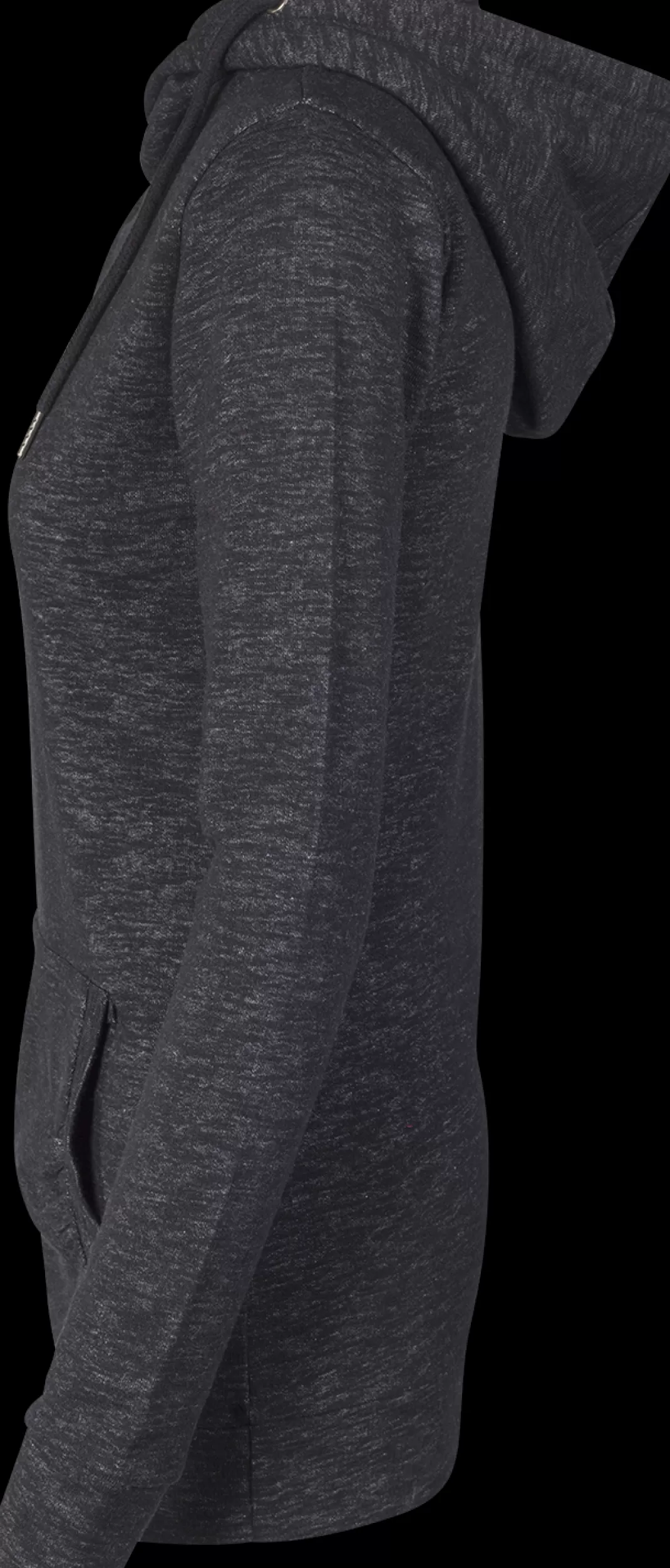 Ladies Slub Terry High Neck Hoody Hooded Sweater Black By^Urban Classics Online