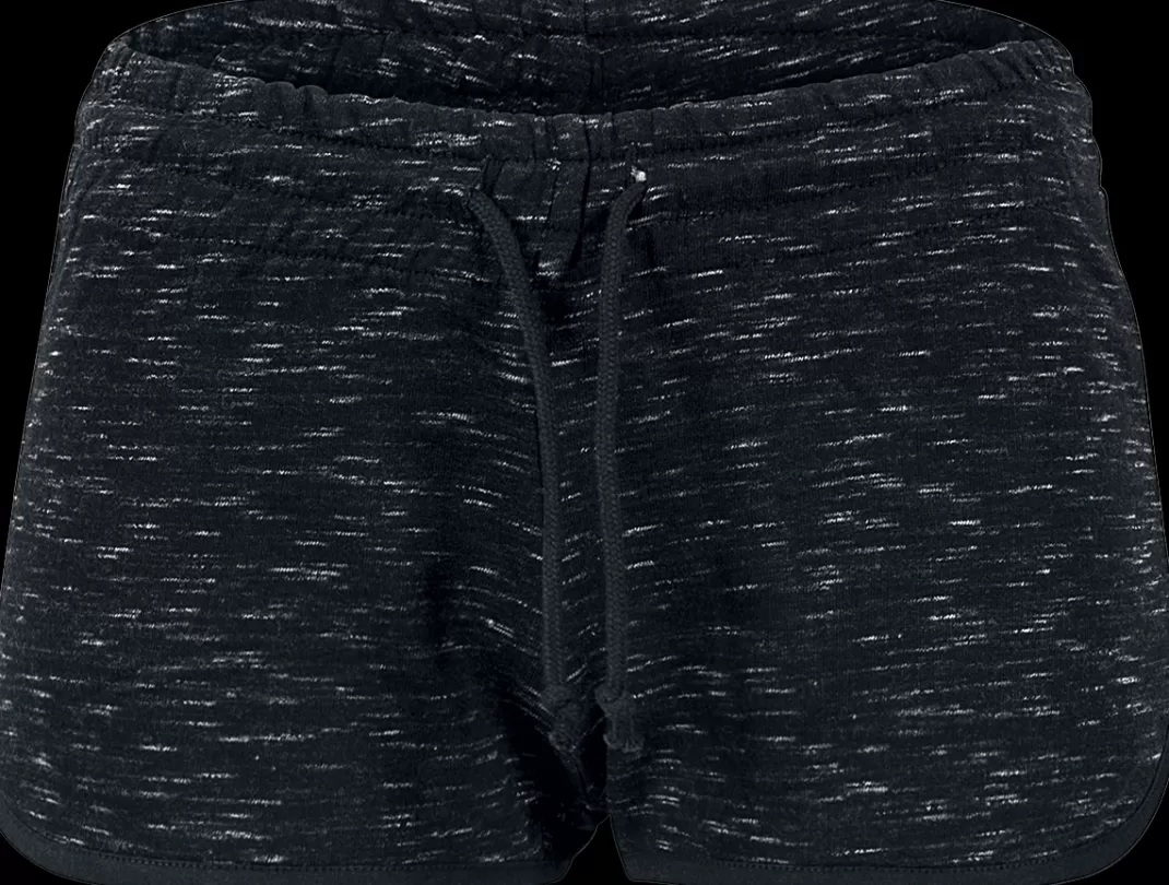 Ladies Space Dye Hotpants Hot Pants Black By^Urban Classics Sale