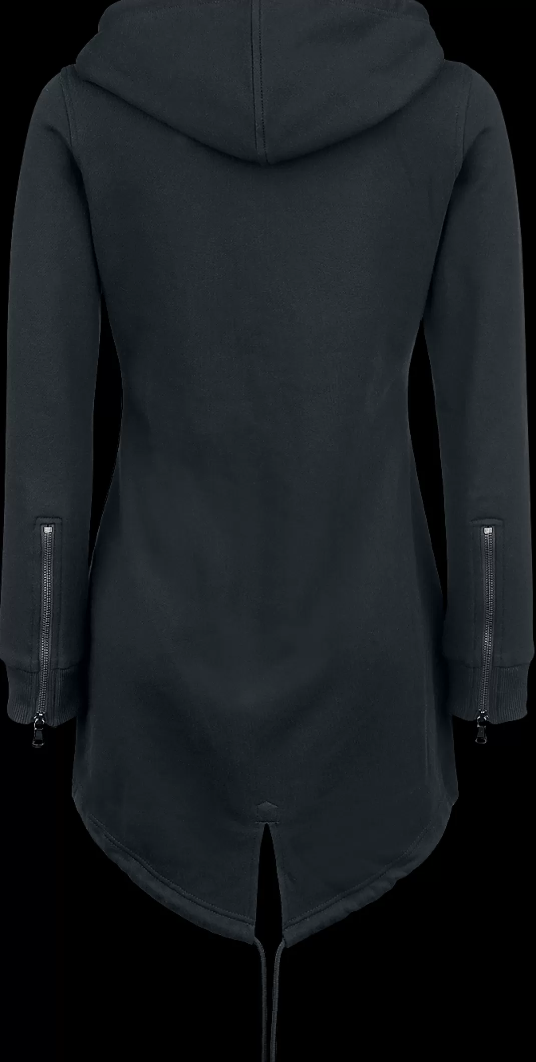 Ladies Sweat Parka Hooded Zip Black By^Urban Classics Clearance
