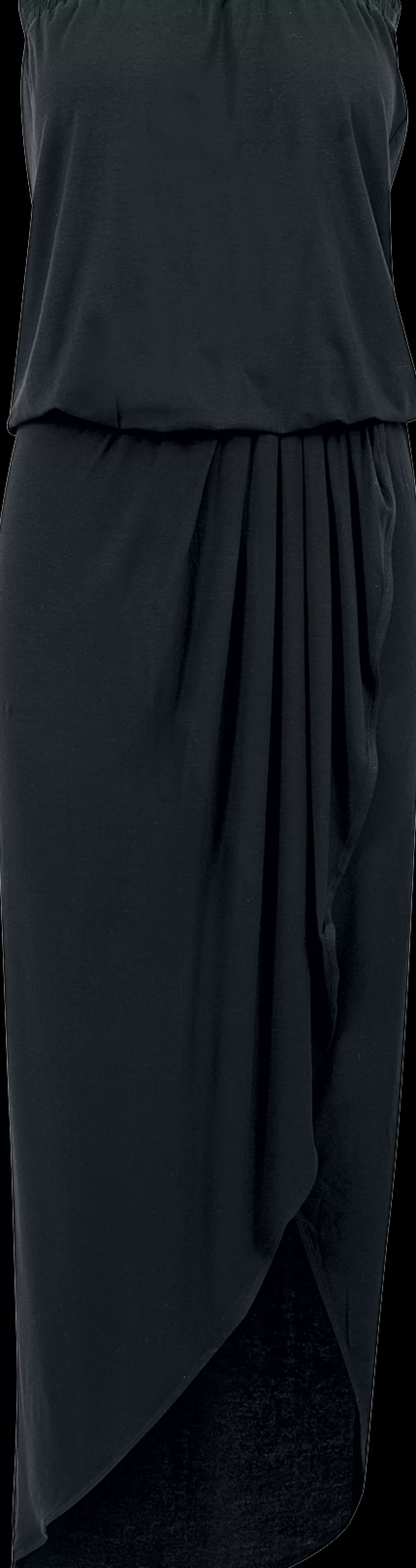 Ladies Viscose Bandeau Dress Long Dress Black By^Urban Classics Discount