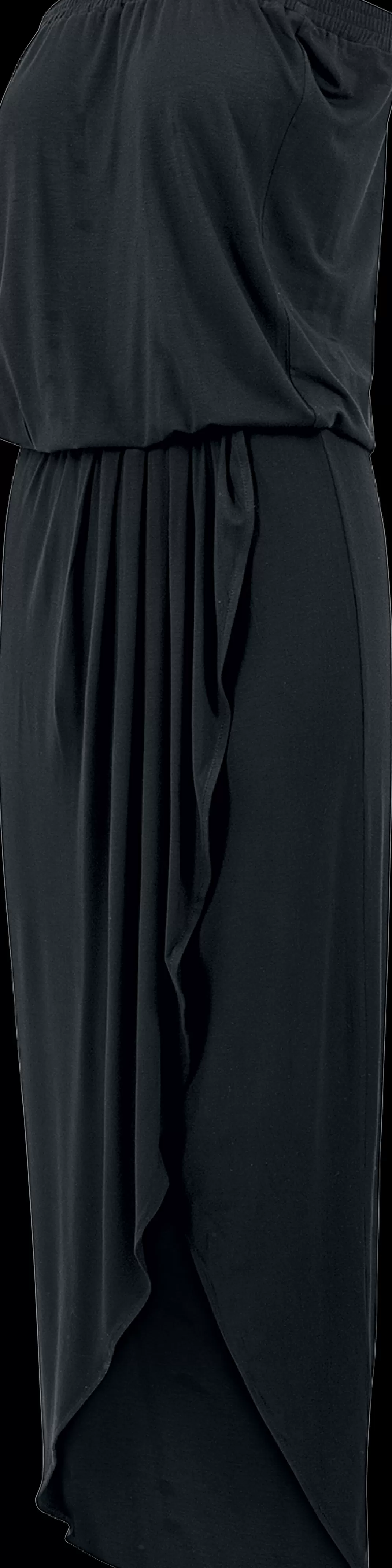 Ladies Viscose Bandeau Dress Long Dress Black By^Urban Classics Discount
