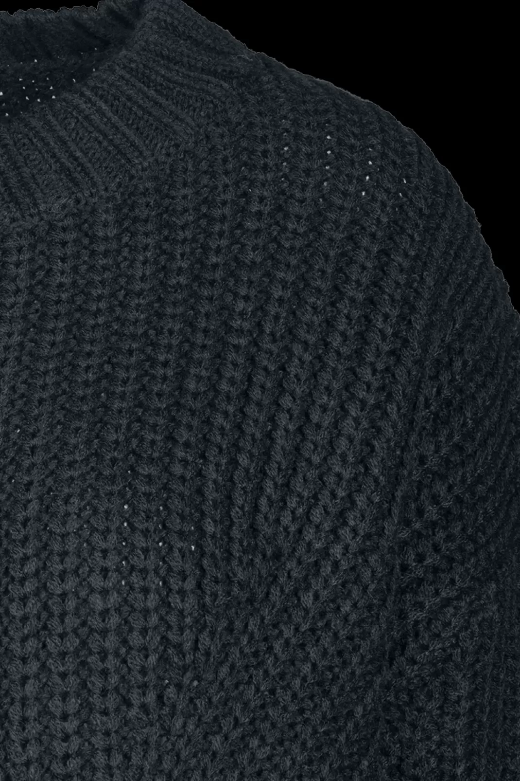 Ladies Wide Oversize Sweater Knit Jumper Black By^Urban Classics Best Sale