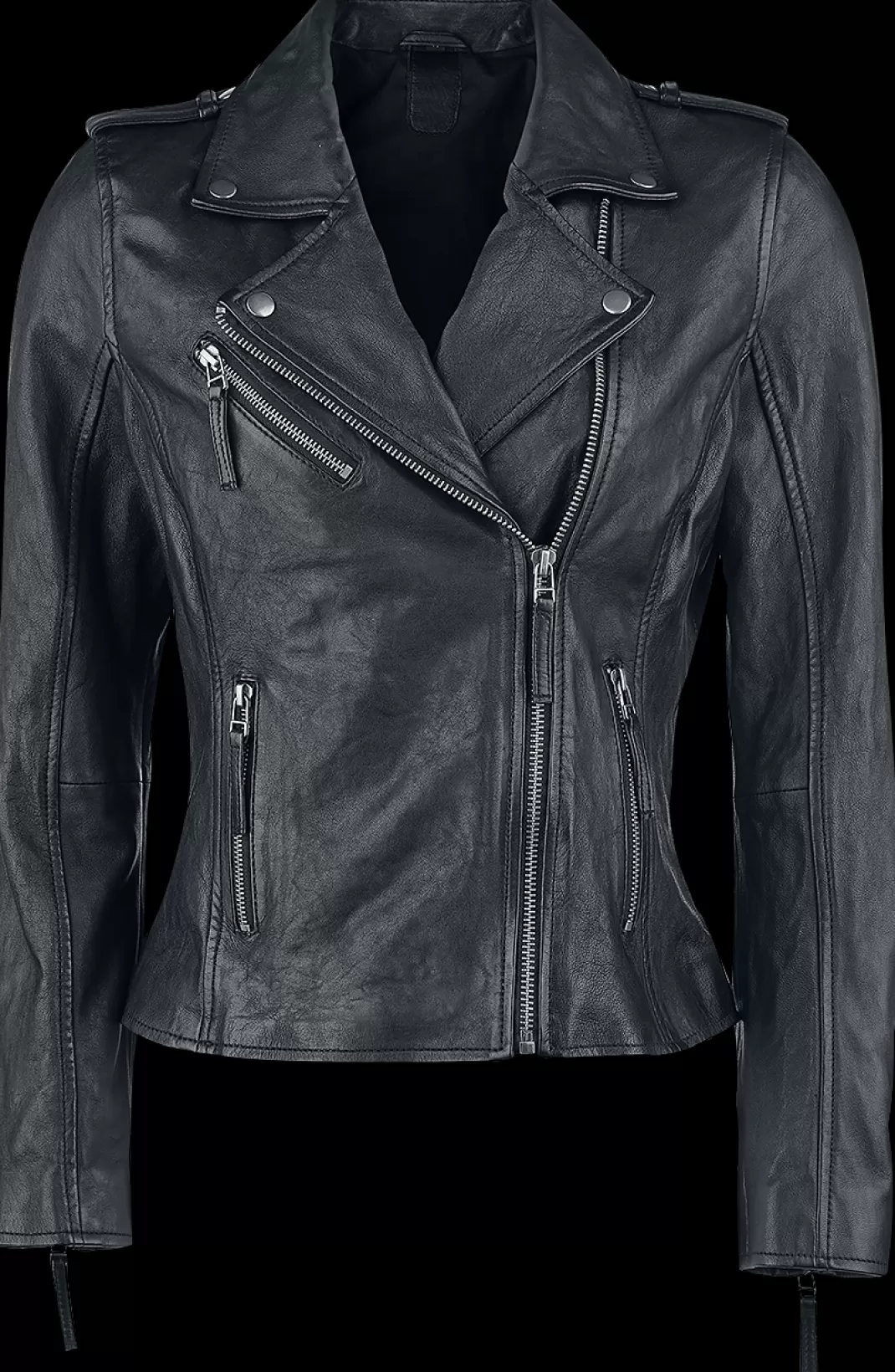 Leather Jacket Black By Black Premium By Emp^* Shop