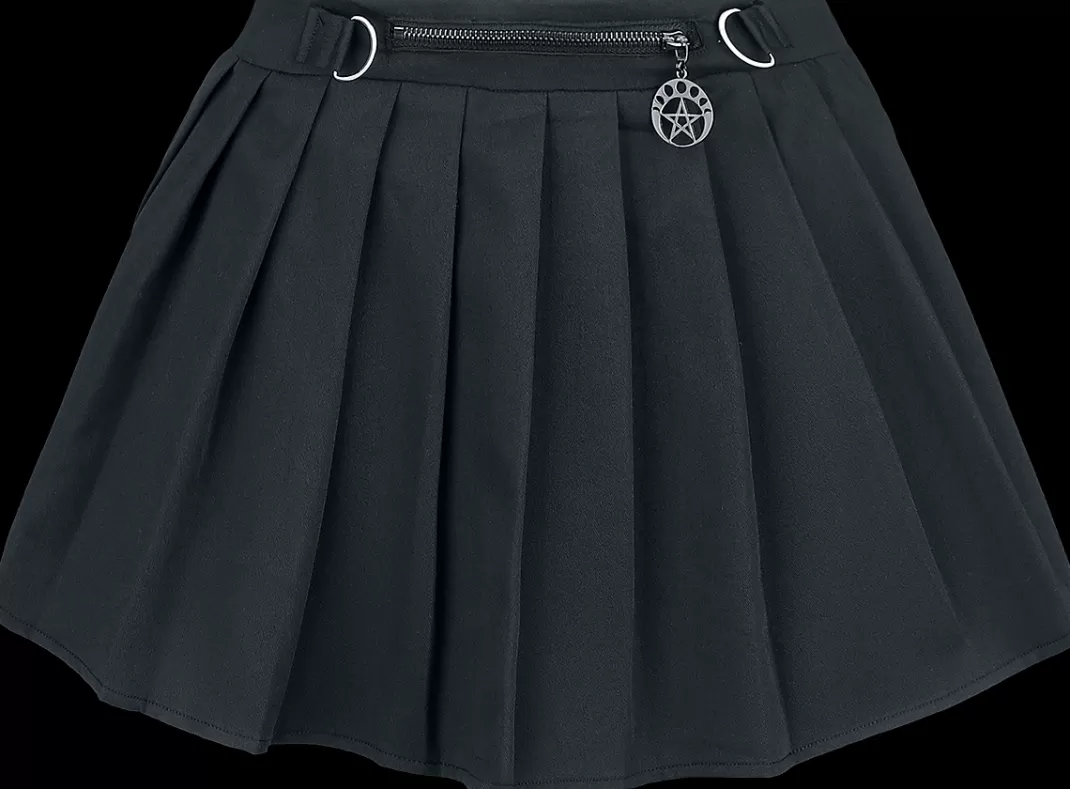 Lethia Mini Skirt Short Skirt Black By Alternative^Banned Clearance