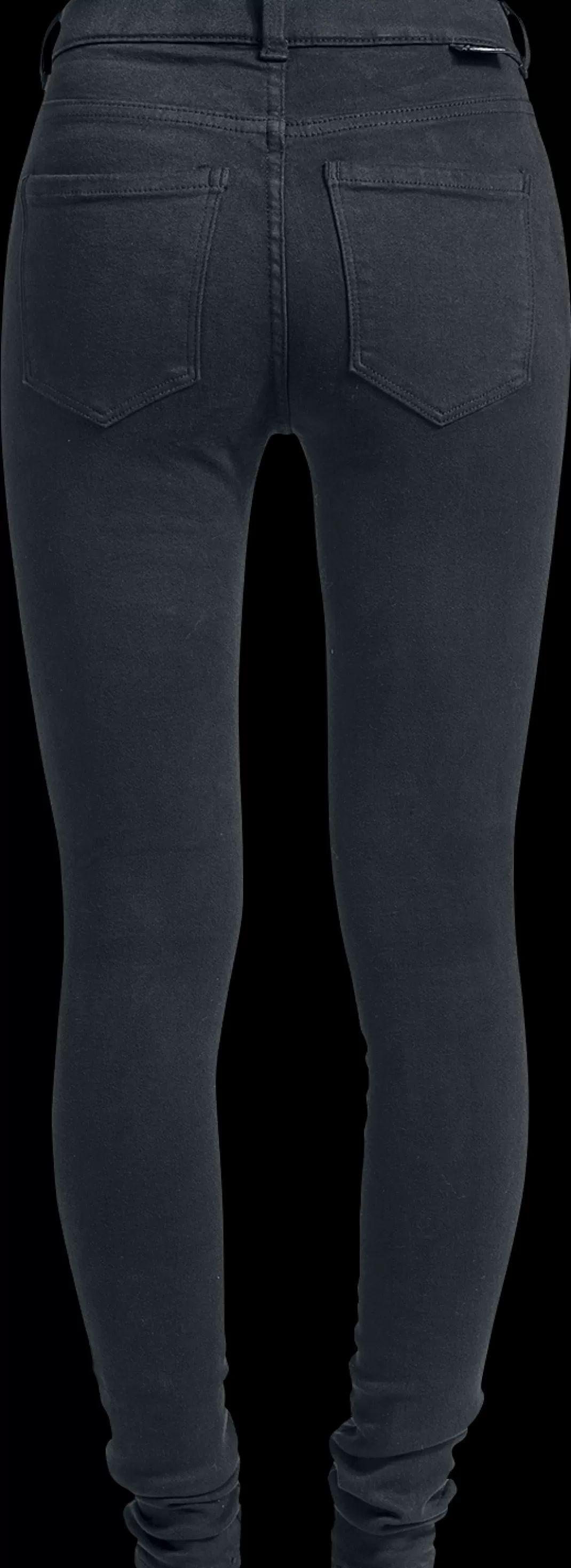 Lexy Ripped Knees Jeans Black By^Dr. Denim Fashion