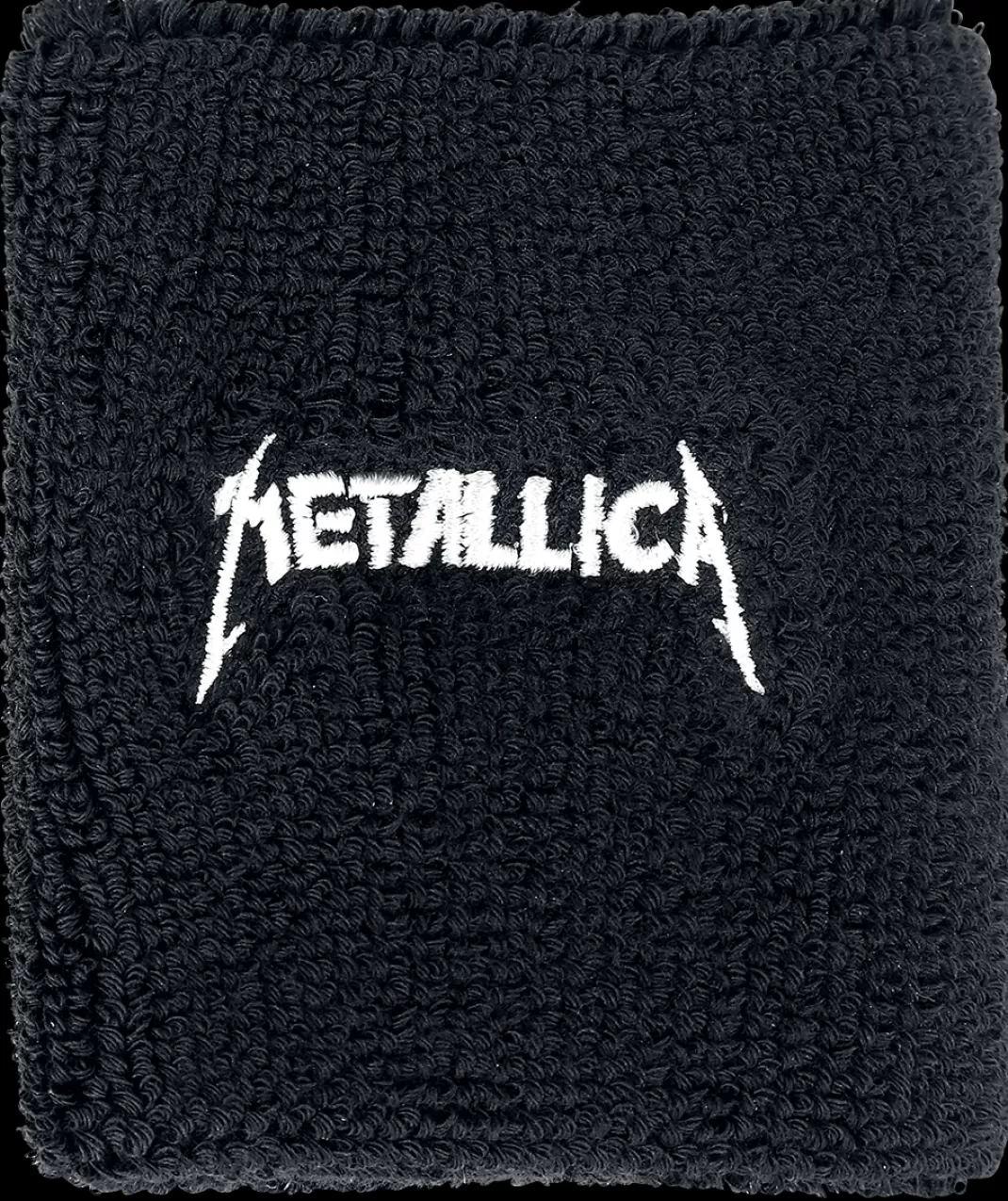 Men Metallica Logo - Wristband Sweatband Black By