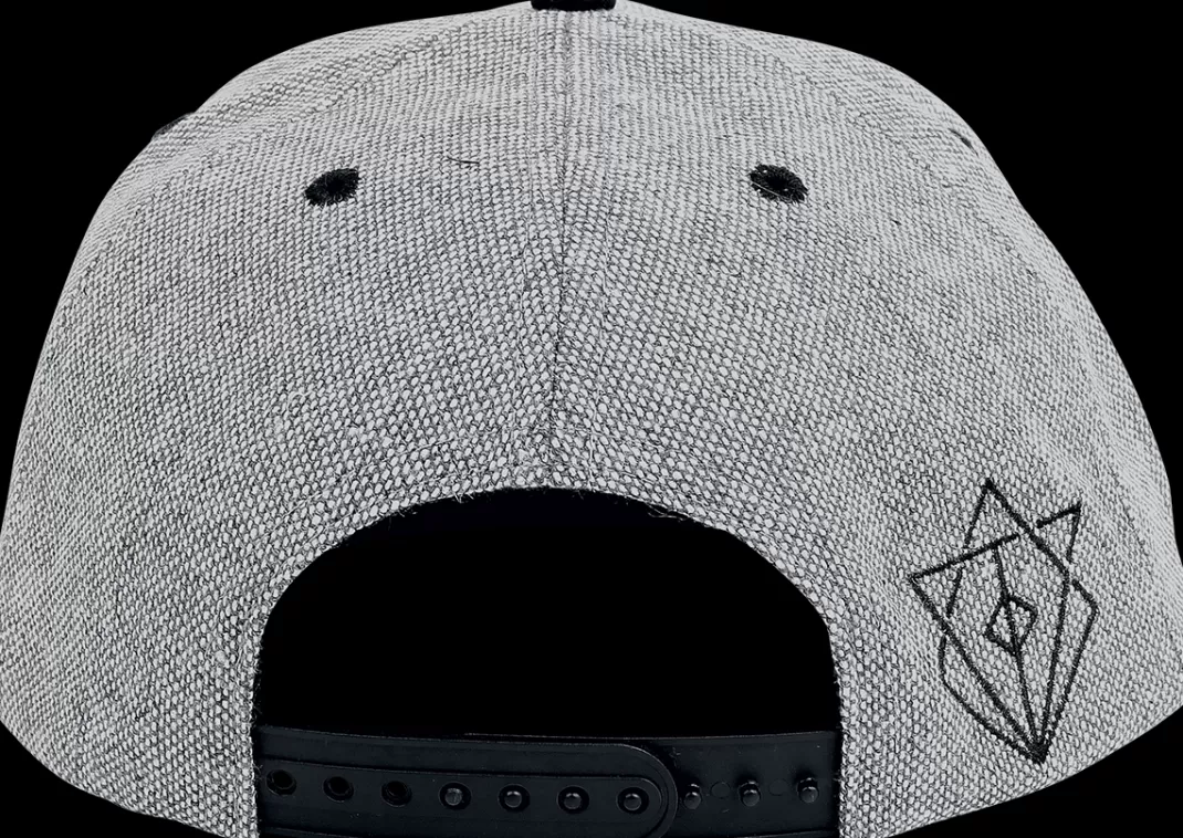 Men In Flames Logo Cap Black-Grey By