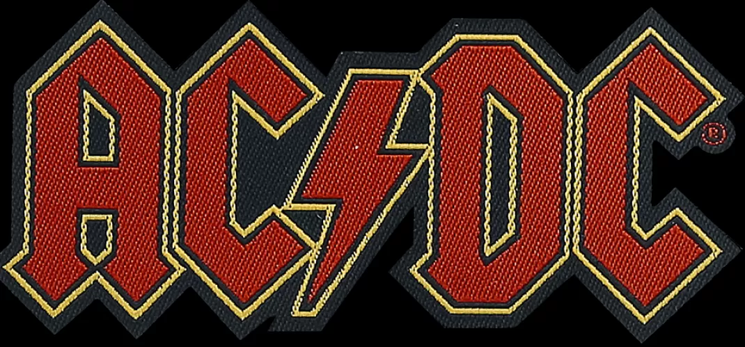 Logo Cut-Out Patch Red-Black By^AC/DC Flash Sale