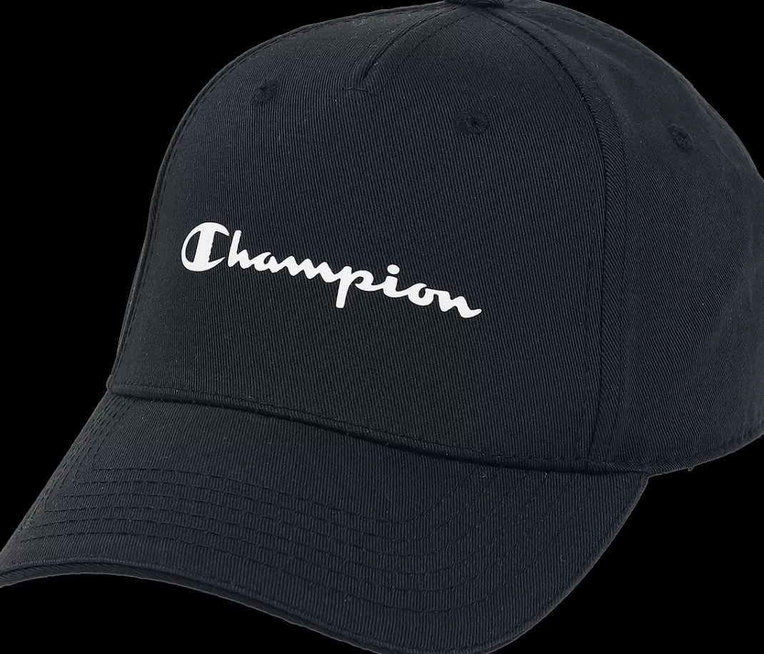 Men Champion Logo Kids Cap Cap Black By