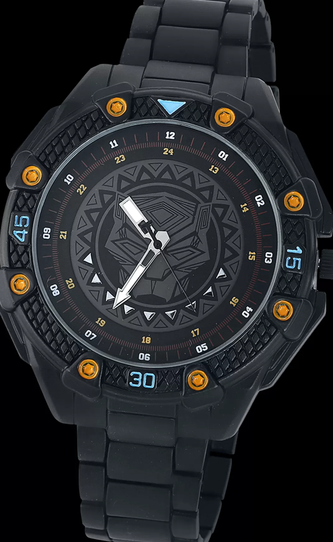 Men Black Panther Logo Wristwatches Multicolour By