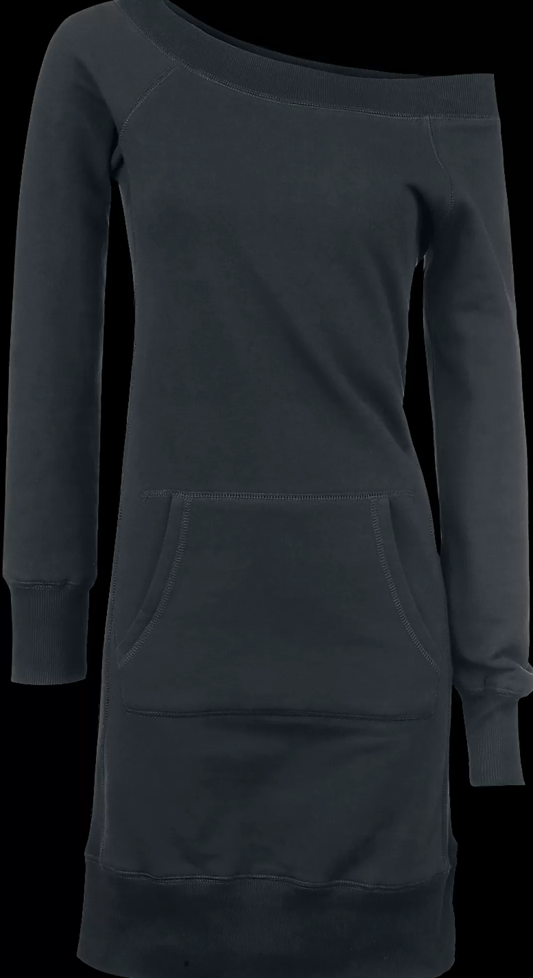 Long Wideneck Sweater Short Dress Black By Red By Emp^* Hot
