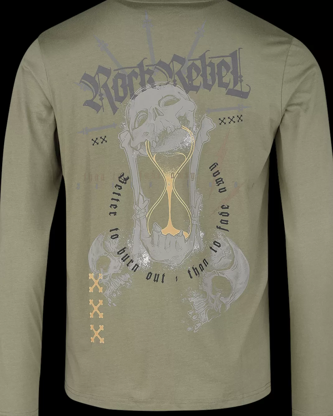 Men * Long-Sleeve Shirt Beige By Rock Rebel By Emp