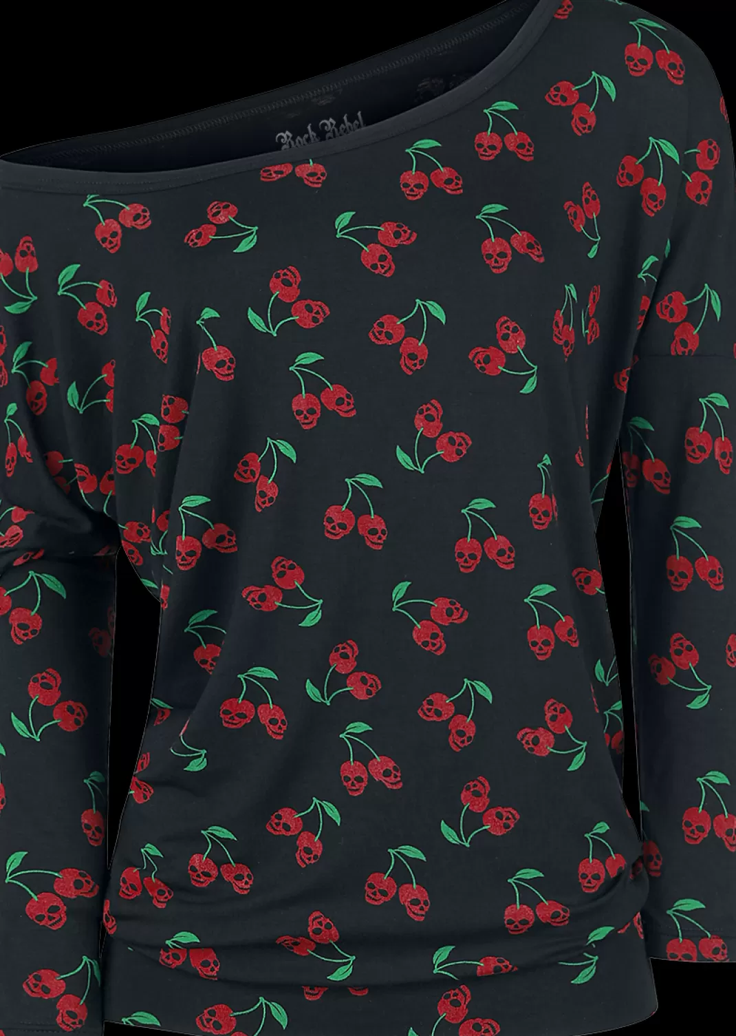 Long-Sleeve Shirt Black By Rock Rebel By Emp^* Sale