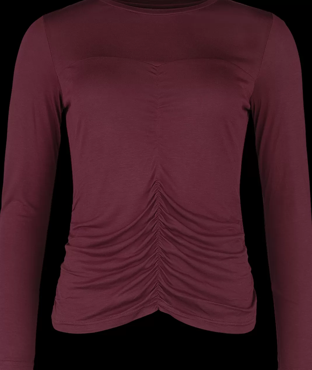 Long-Sleeve Shirt Burgundy By Black Premium By Emp^* Outlet