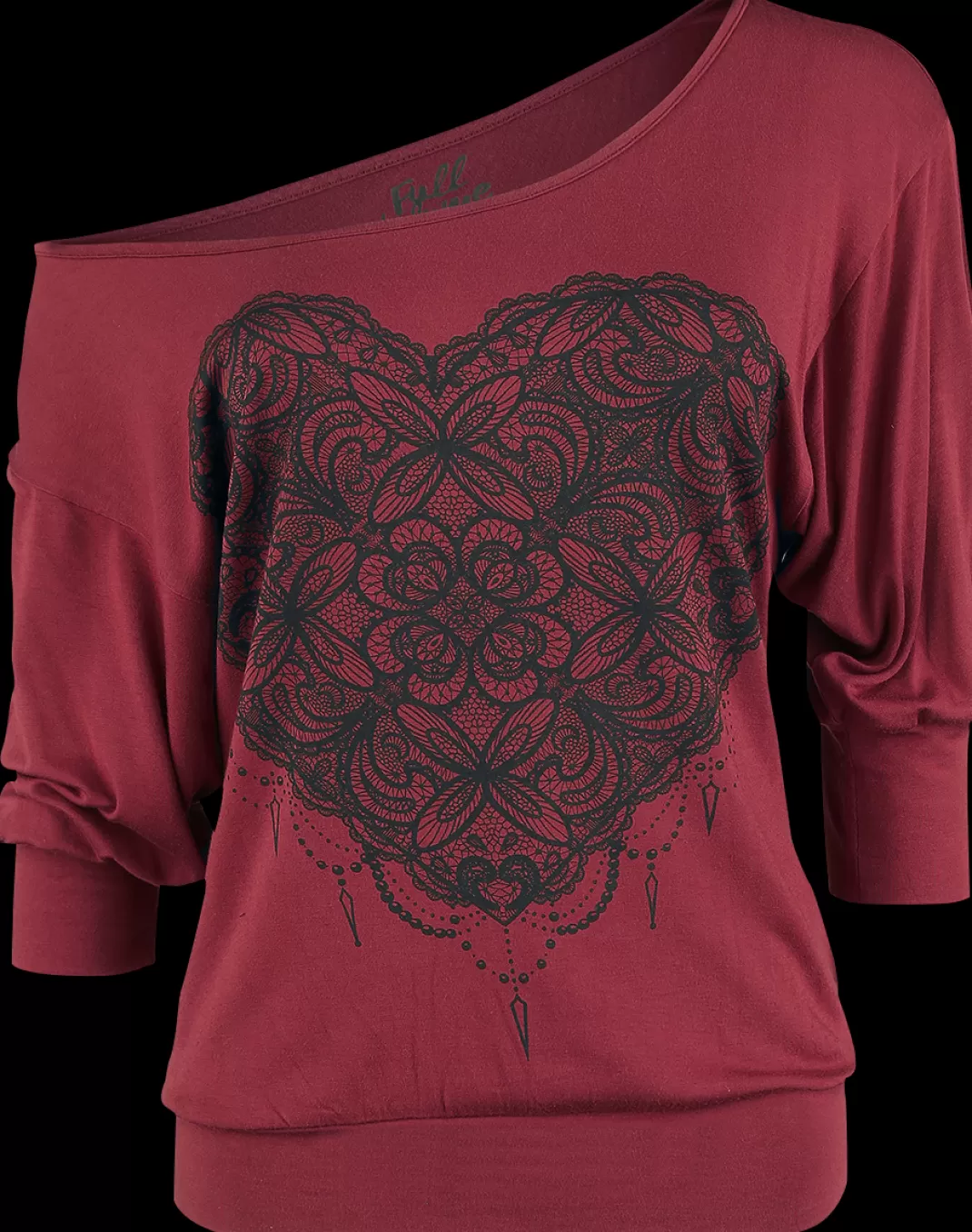 Long-Sleeve Shirt Burgundy By Full Volume By Emp^* Hot