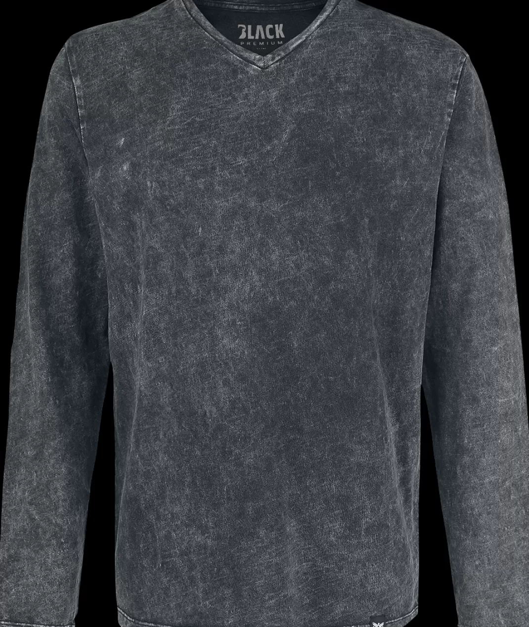 Men * Long-Sleeve Shirt Grey By Black Premium By Emp