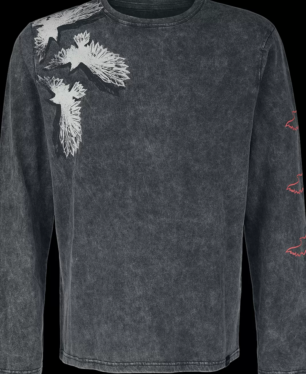 Men * Long-Sleeve Shirt Grey By Black Premium By Emp