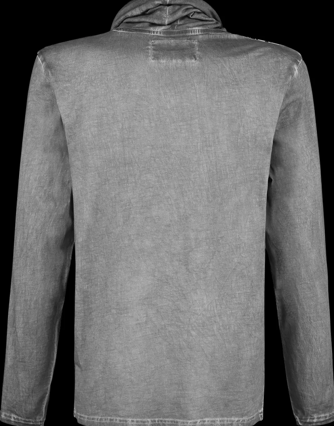 Men * Long-Sleeve Shirt Grey By Black Premium By Emp