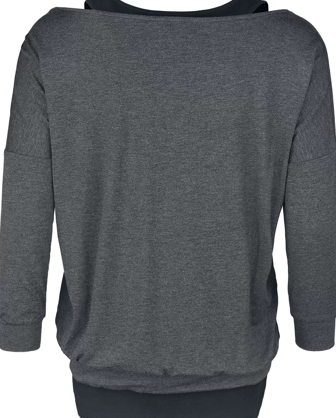 Long-Sleeve Shirt Grey By Rock Rebel By Emp^* Fashion