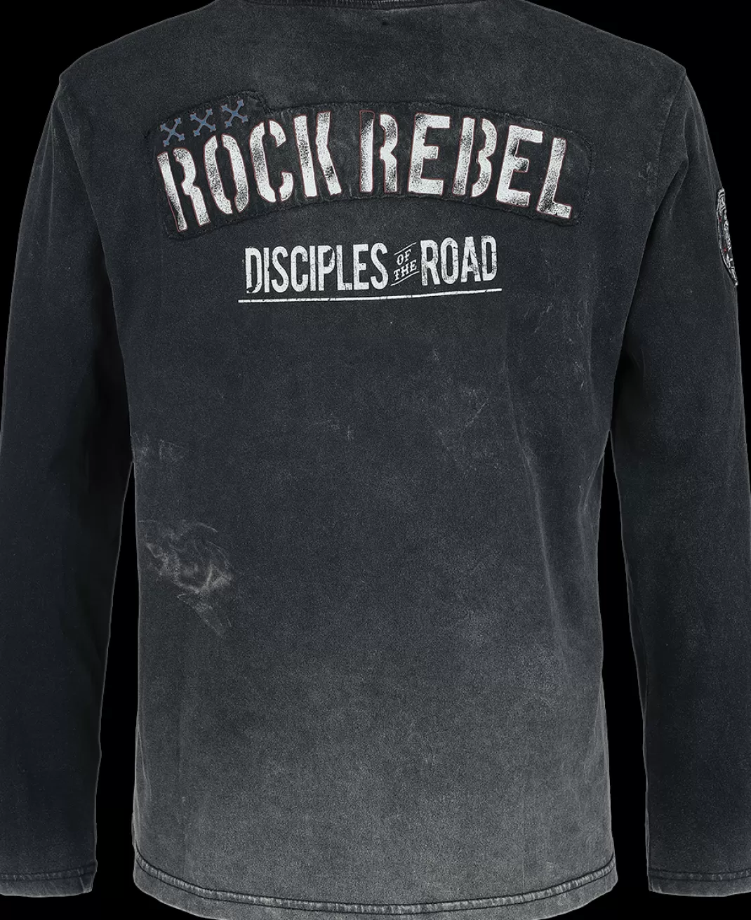 Men * Long-Sleeve Shirt Grey By Rock Rebel By Emp
