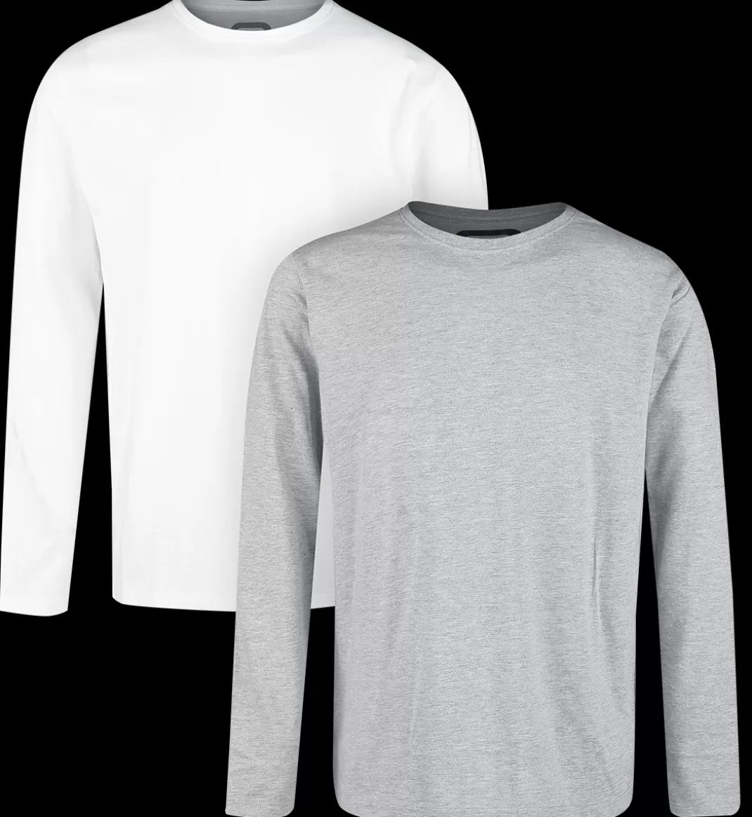 Men * Long-Sleeve Shirt White-Grey By Red By Emp