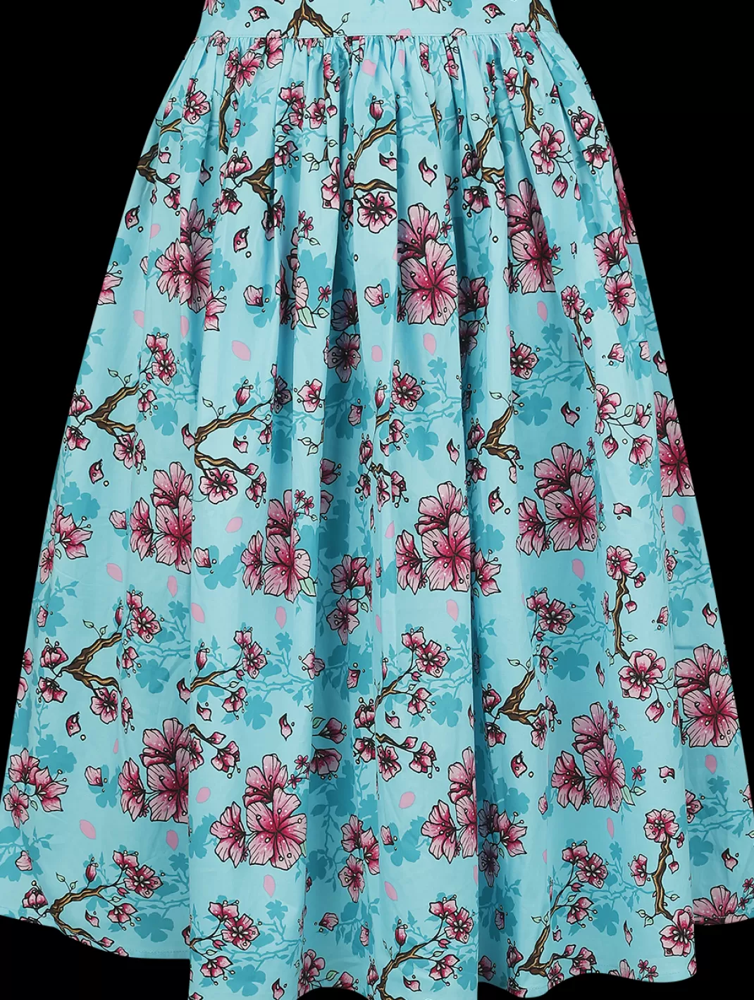 Louella Skirt Medium-Length Skirt Blue-Pink By^Hell Bunny New
