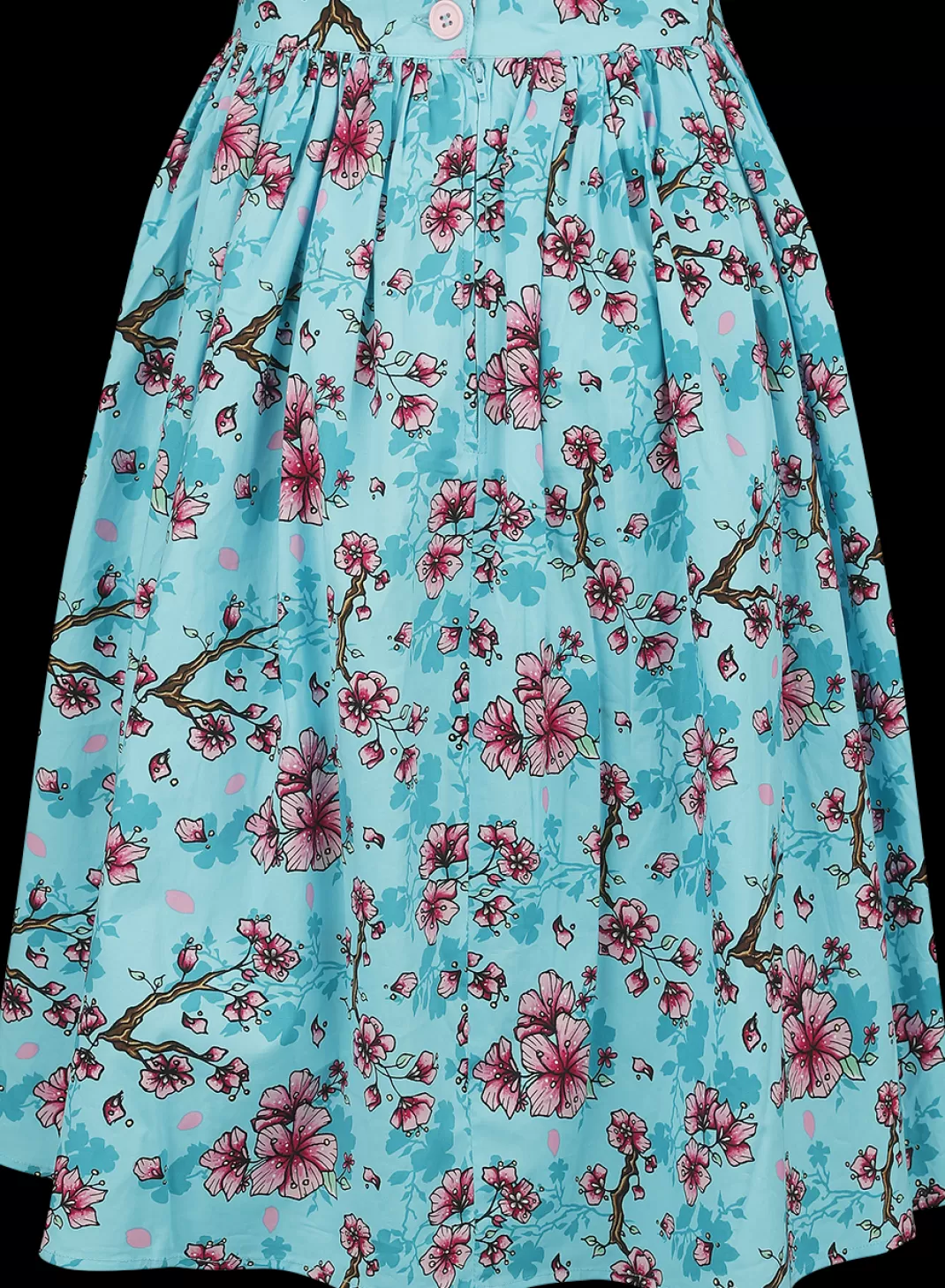 Louella Skirt Medium-Length Skirt Blue-Pink By^Hell Bunny New