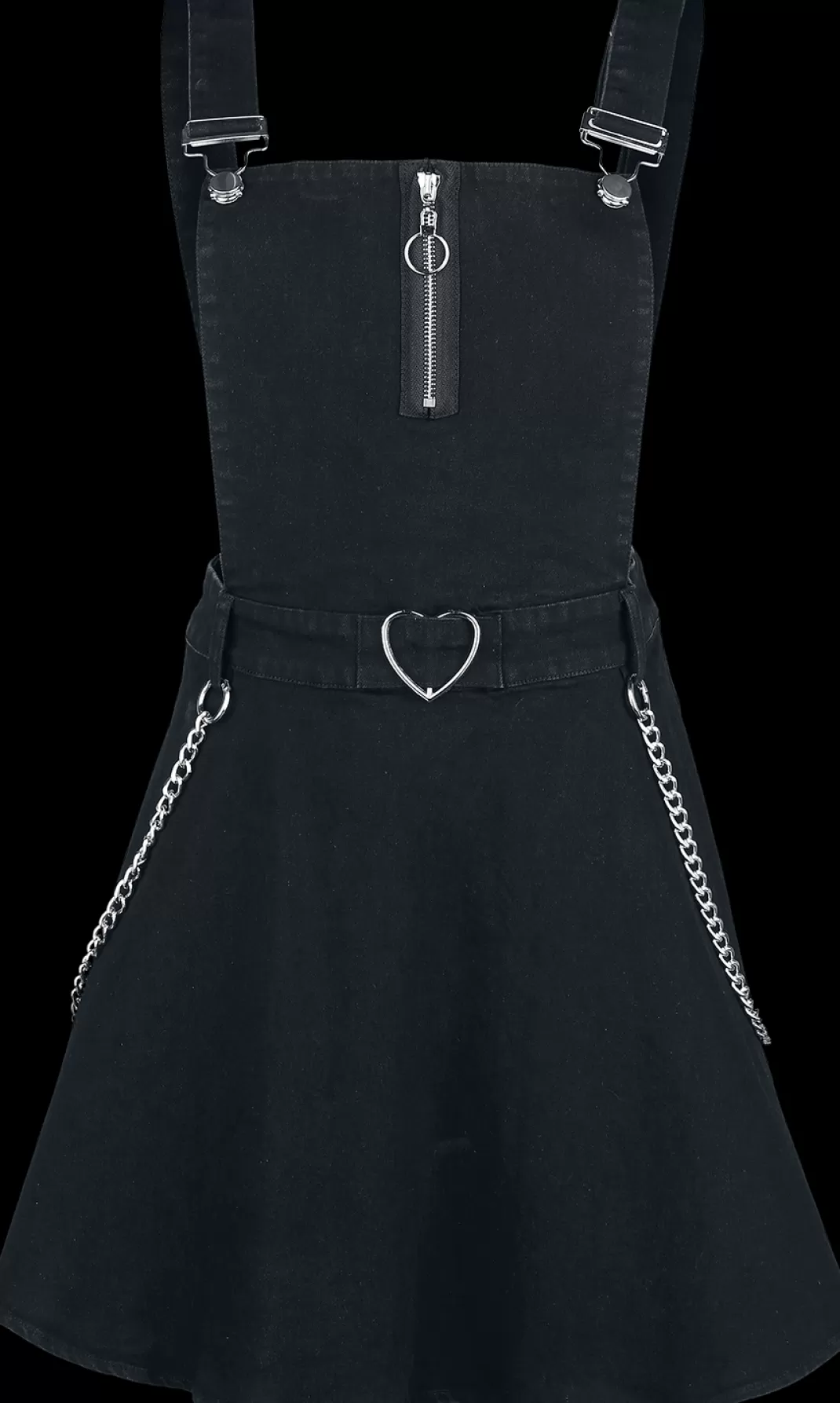 Love Me Right Dungeree Style Dress Short Dress Black By^Jawbreaker Discount