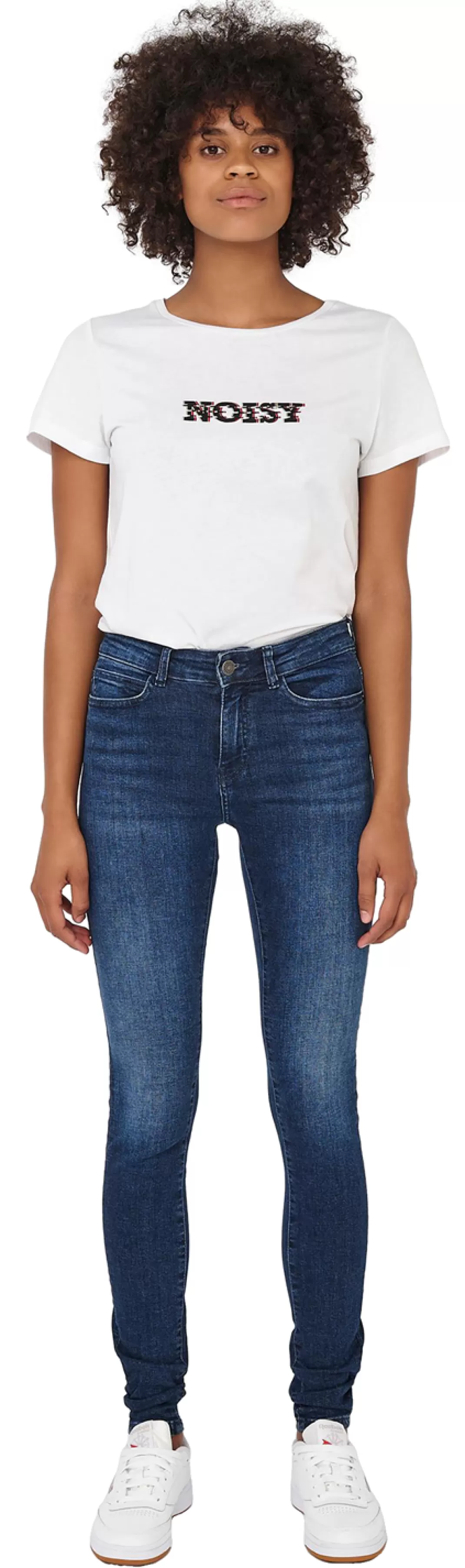 Lucy Nw Skinny Jeans Jeans Dark Blue By^Noisy May Flash Sale