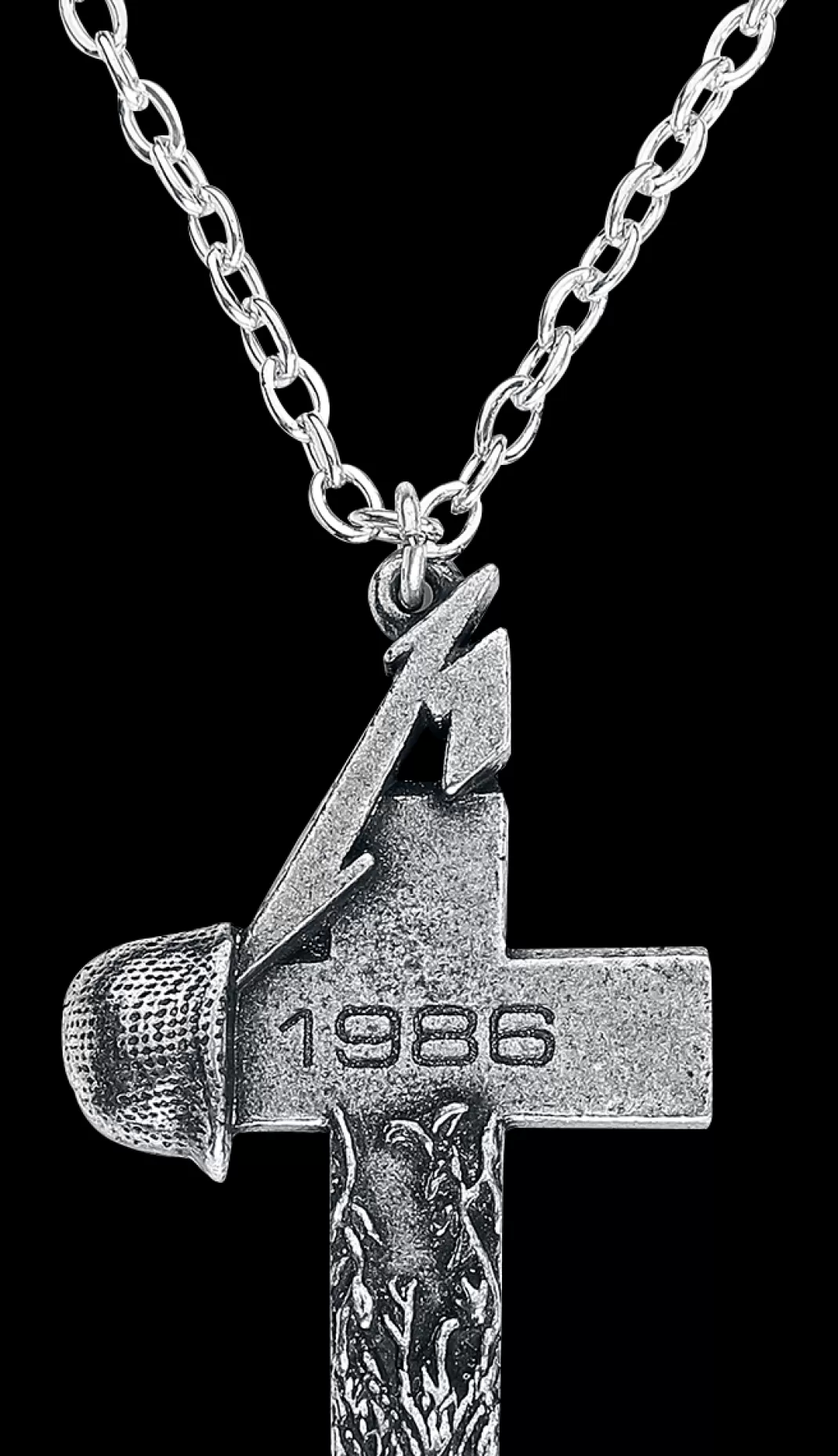 Men Metallica Master Of Puppets Necklace Silver-Coloured By