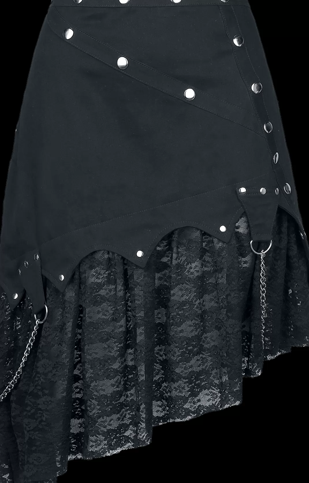 Medium-Length Skirt Black By Gothicana By Emp^* Cheap