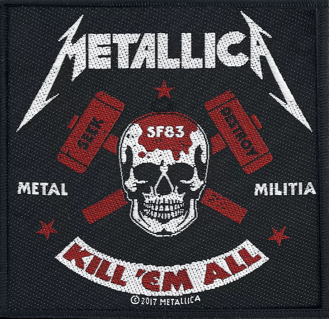 Metal Militia Patch Black-Red-White By^Metallica Shop