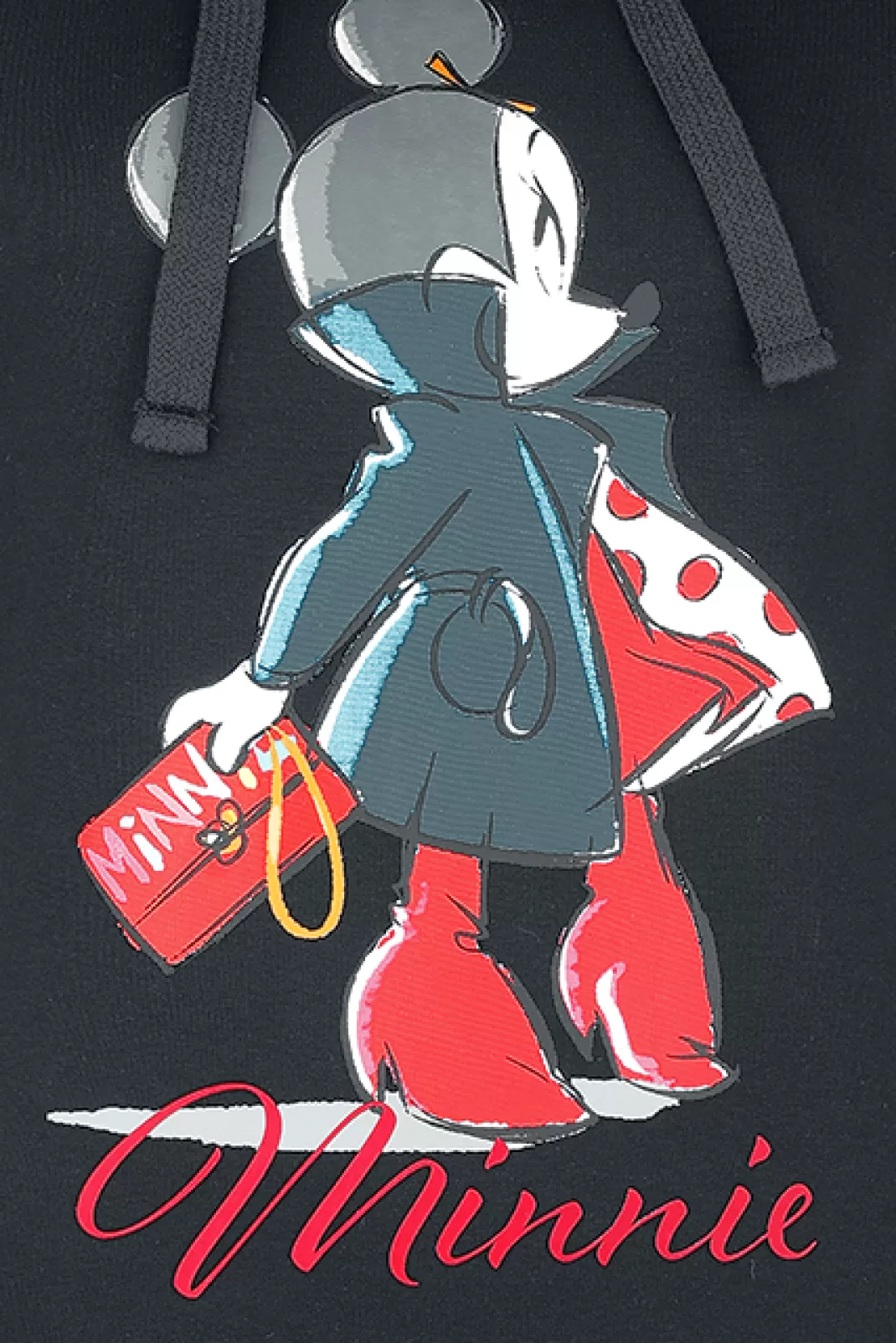 Minnie In The Rain Hooded Sweater Black By^Mickey Mouse Best