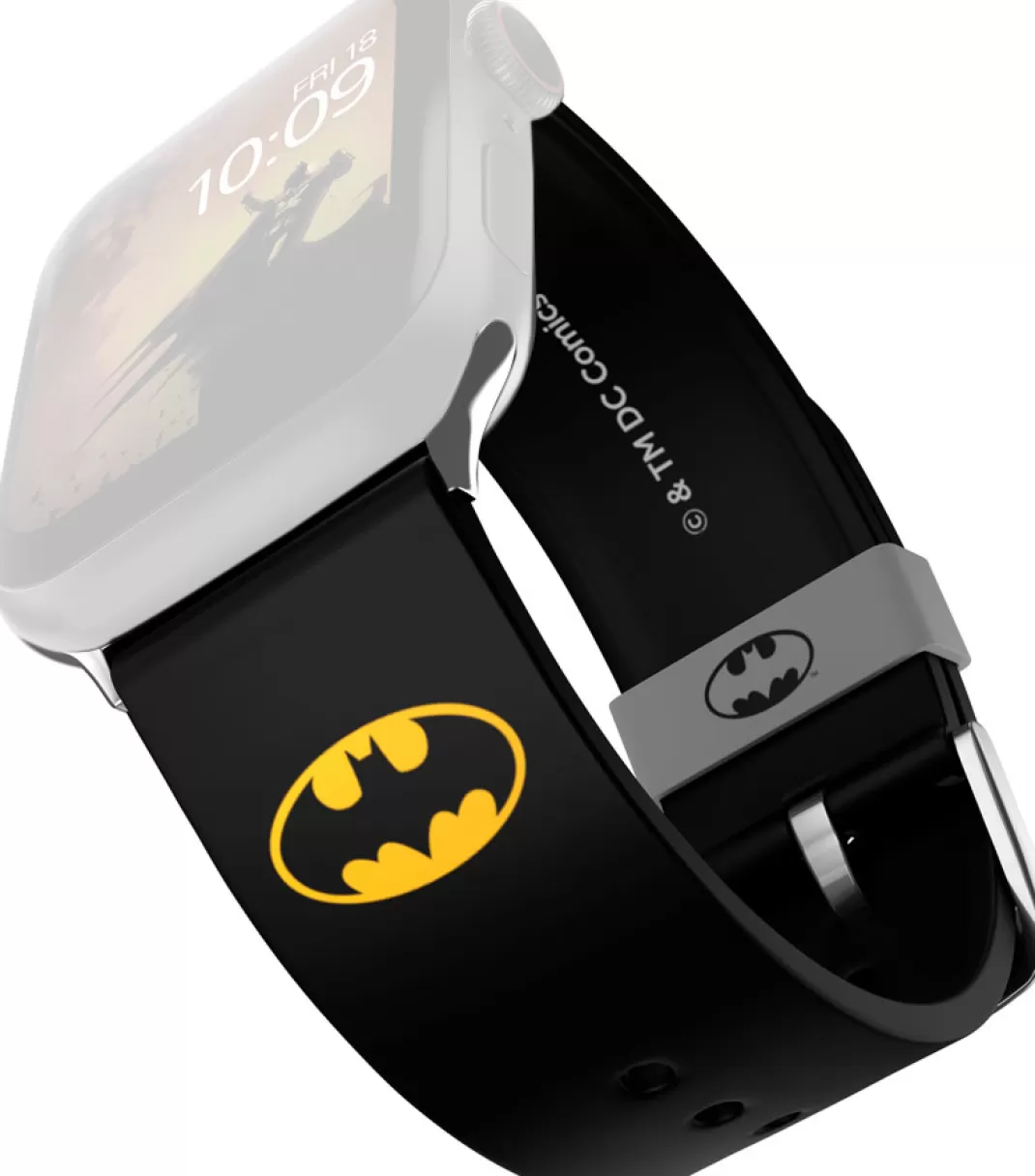 Men Batman Mobyfox - Logo - Smartwatch Strap Wristwatches Black-Yellow By