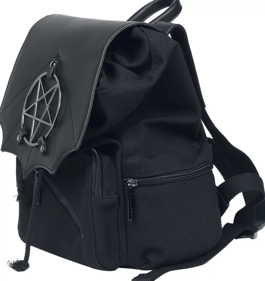 Moloch Pentagram Backpack Black By Alternative^Banned Cheap