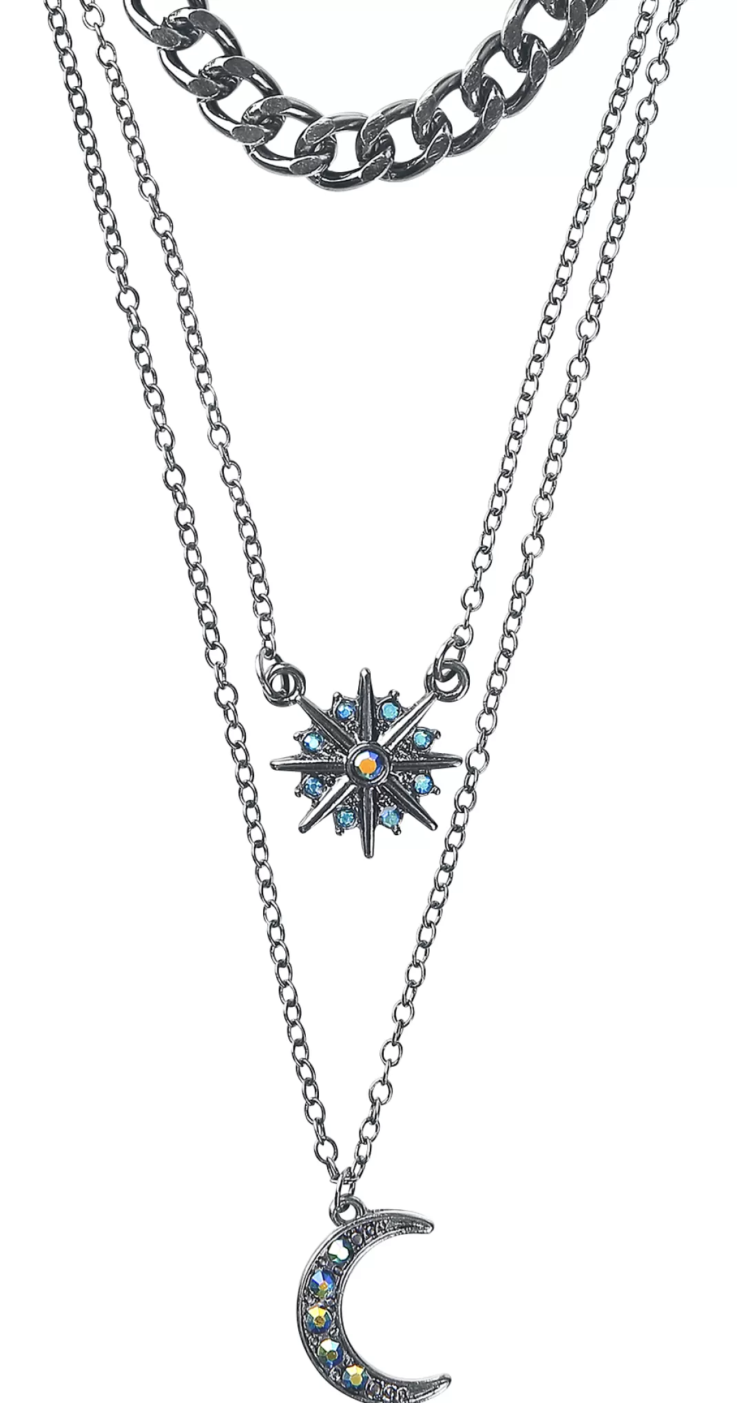 Moon And Stars Choker Black By Full Volume By Emp^* Flash Sale