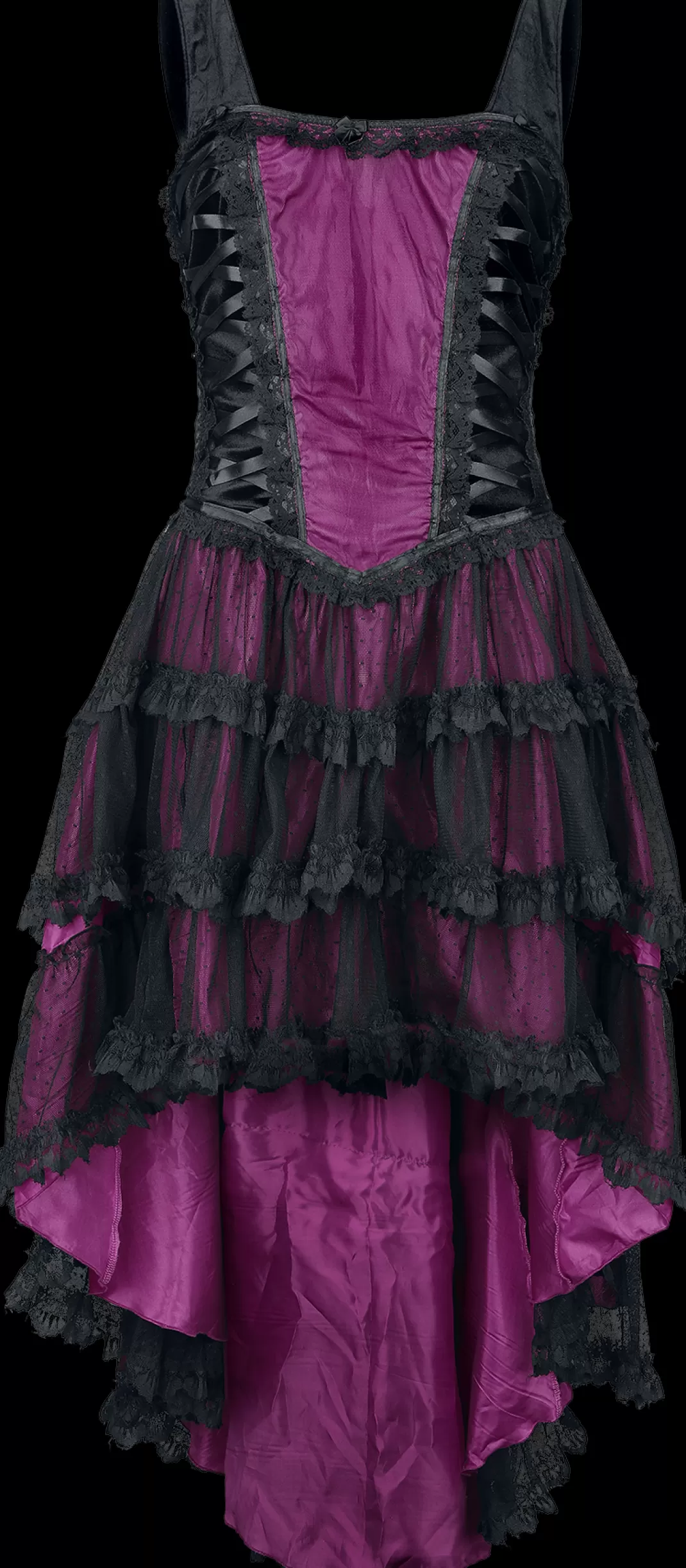 Mullet Dress Medium-Length Dress Black-Pink By^Sinister Gothic Online
