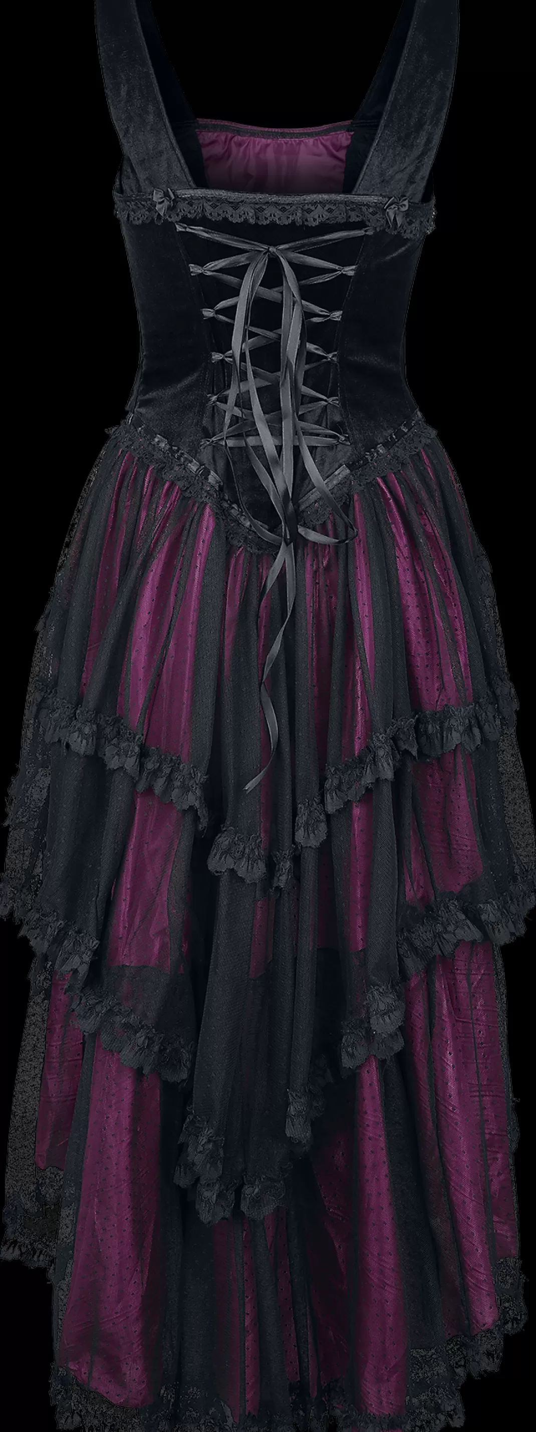 Mullet Dress Medium-Length Dress Black-Pink By^Sinister Gothic Online