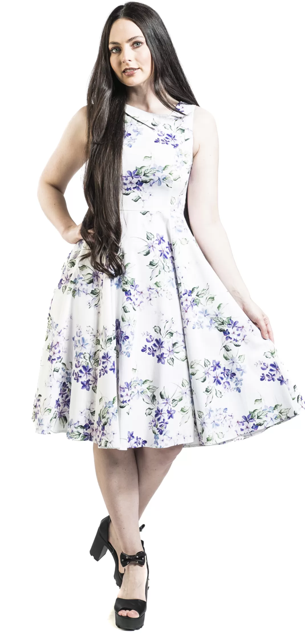 Naira Floral Swing Dress Medium-Length Dress Multicolour By H&R London^H&R London Best