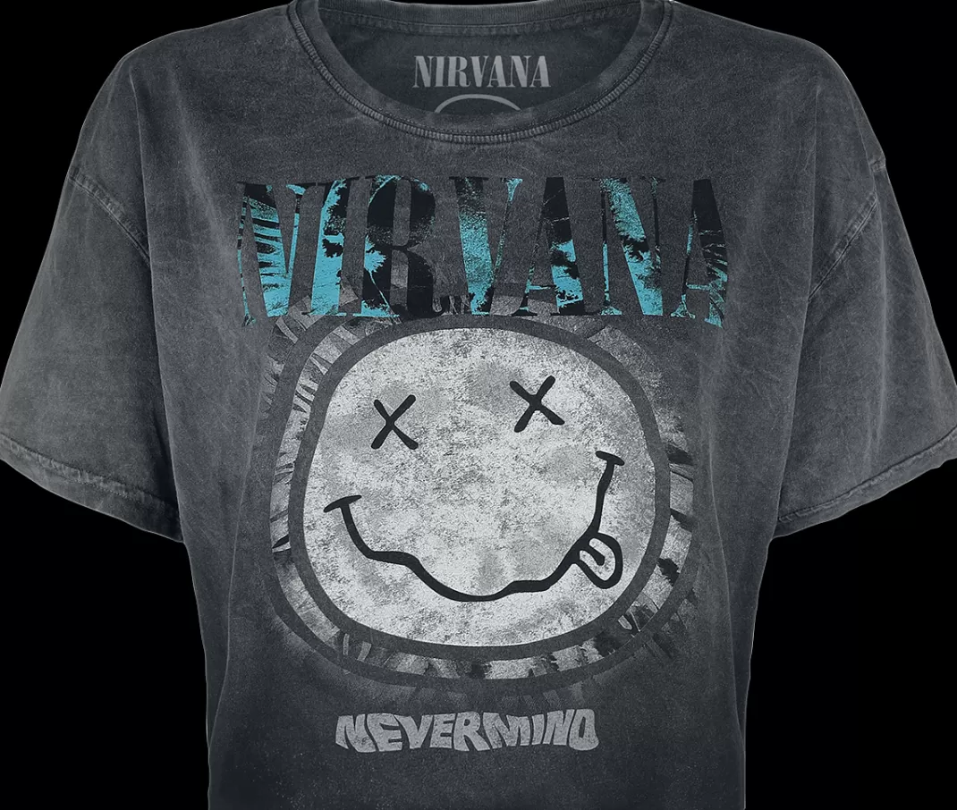 Nevermind T-Shirt Grey By^Nirvana Shop