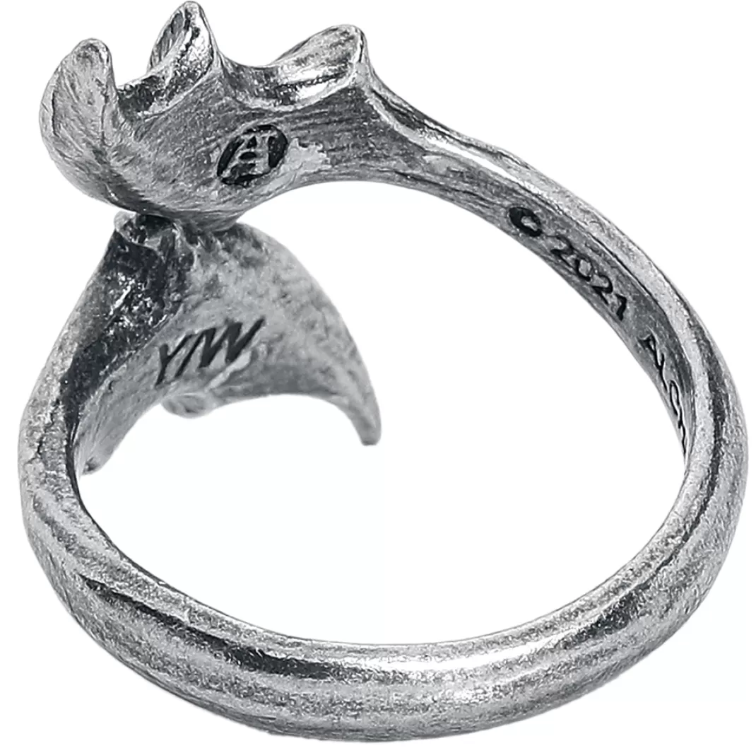 Night With The Goethe Ring Ring Silver-Coloured By^Alchemy Gothic Discount