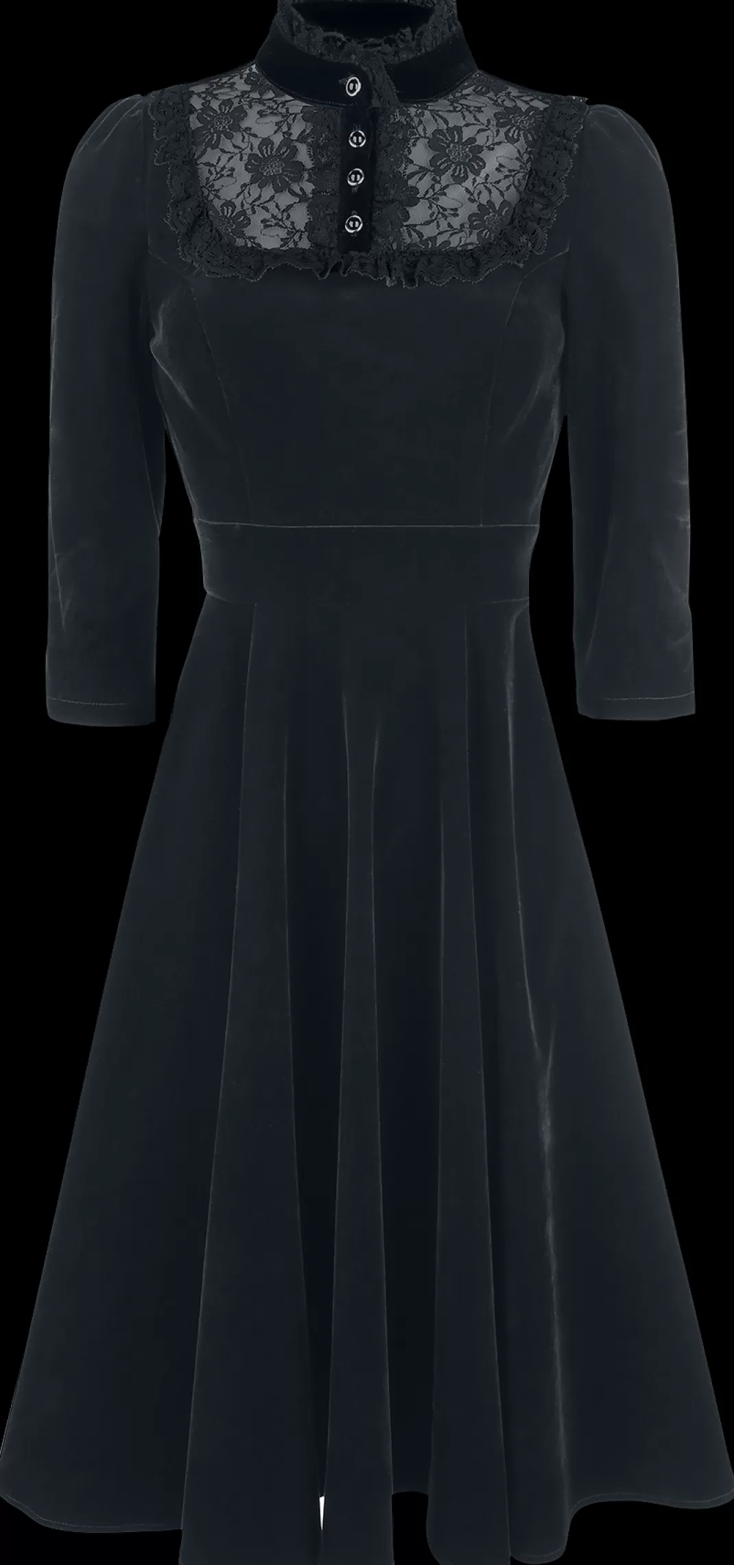 Nightshade Velvet Dress Medium-Length Dress Black By H&R London^H&R London Store