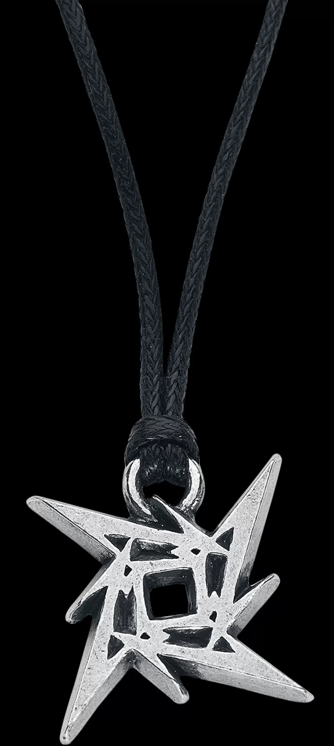 Men Metallica Ninja Logo Necklace Silver-Coloured By