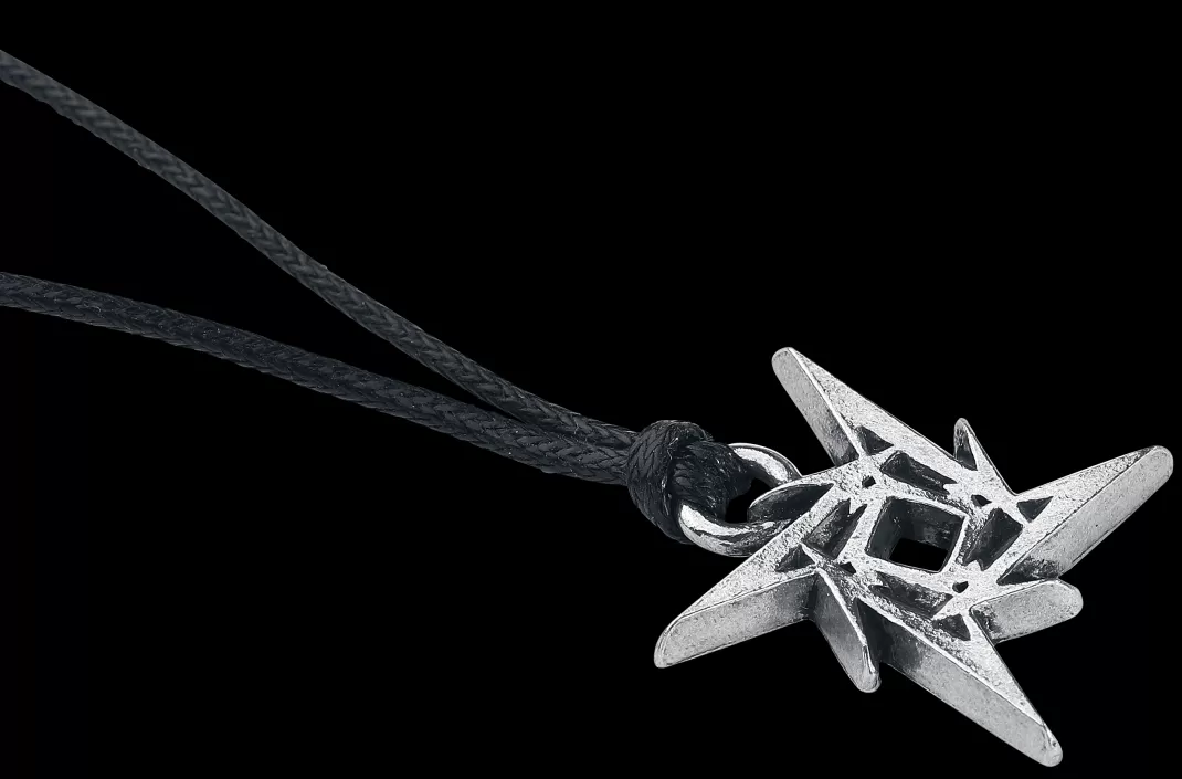 Men Metallica Ninja Logo Necklace Silver-Coloured By